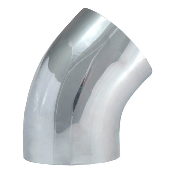 Spectre Universal Tube Elbow 4in. OD / 45 Degree - Aluminum - Bull Strap