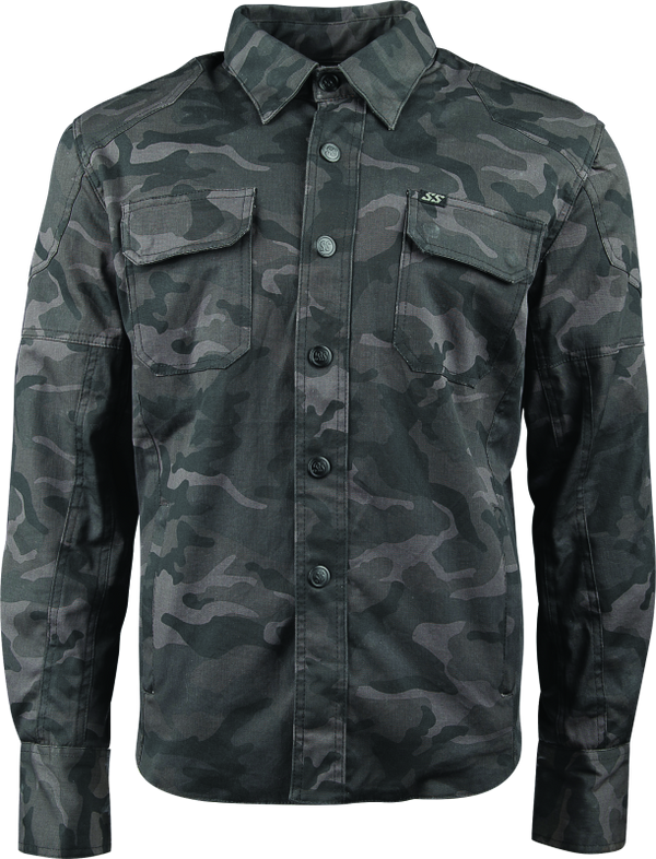 Speed and Strength Call to Arms Moto Shirt Camouflage - Medium - Bull Strap