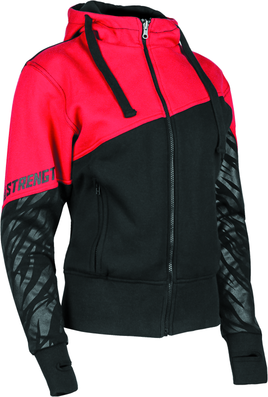 Speed and Strength Cat Outa Hell Hoody Red/Black Womens - Large - Bull Strap