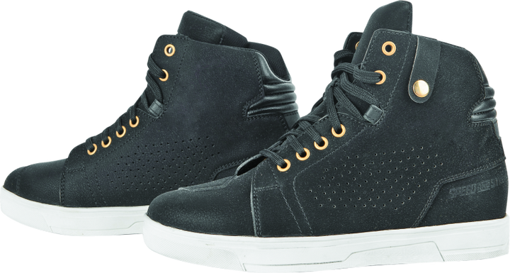 Speed and Strength Mad Dash Leather Shoes Black/White Womens Size - 6 - Bull Strap