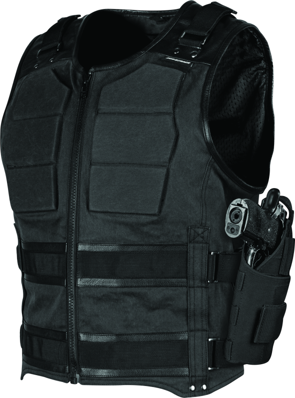 Speed and Strength True Grit Armored Vest Black - 4XL - Bull Strap