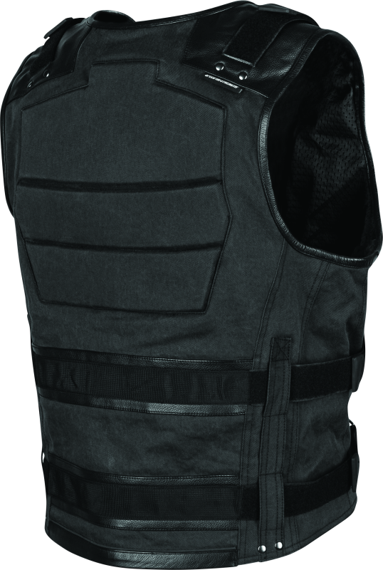 Speed and Strength True Grit Armored Vest Black - Small - Bull Strap