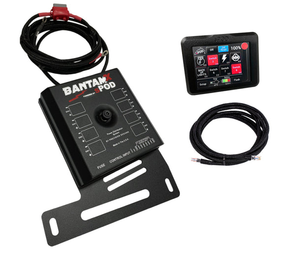 Spod 07-18 Jeep Wrangler JK BantamX Touchscreen - Bull Strap