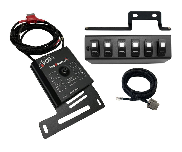 Spod 09-18 Jeep Wrangler JK SourceLT w/ Red LED Switch Panel - Bull Strap