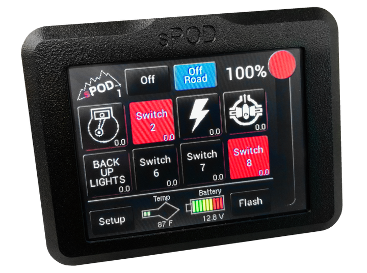 Spod 8 Circuit Systems Add-On Touchscreen - Bull Strap