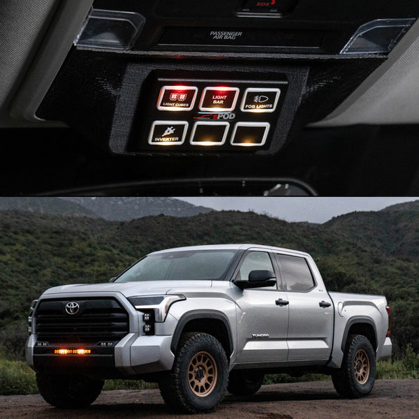 Spod Mini6 SourceLT Vehicle Kit - Toyota 2022-On Tundra - Bull Strap