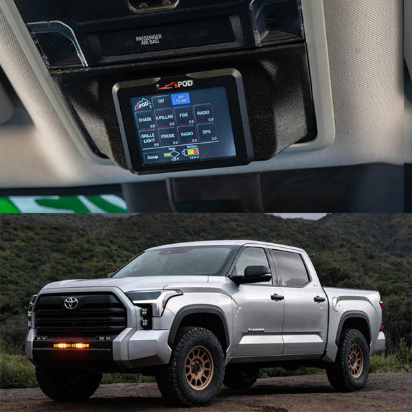 Spod Touchscreen BantamX Vehicle Kit - Toyota 2022-On Tundra - Bull Strap