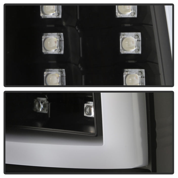 Spyder 03-06 Chevy Silverado - (Does Not Fit Stepside) LED Tail Lights - All Black ALT-YD-CS03V2-LED - Bull Strap