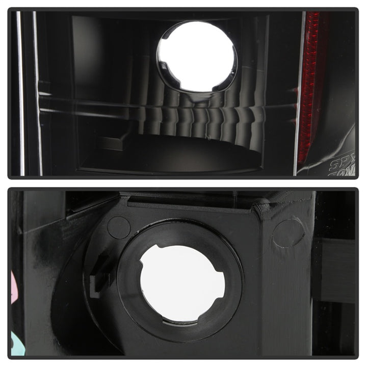 Spyder 03-06 Chevy Silverado - (Does Not Fit Stepside) LED Tail Lights - All Black ALT-YD-CS03V2-LED - Bull Strap
