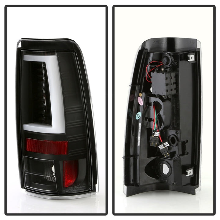 Spyder 03-06 Chevy Silverado - (Does Not Fit Stepside) LED Tail Lights - All Black ALT-YD-CS03V2-LED - Bull Strap