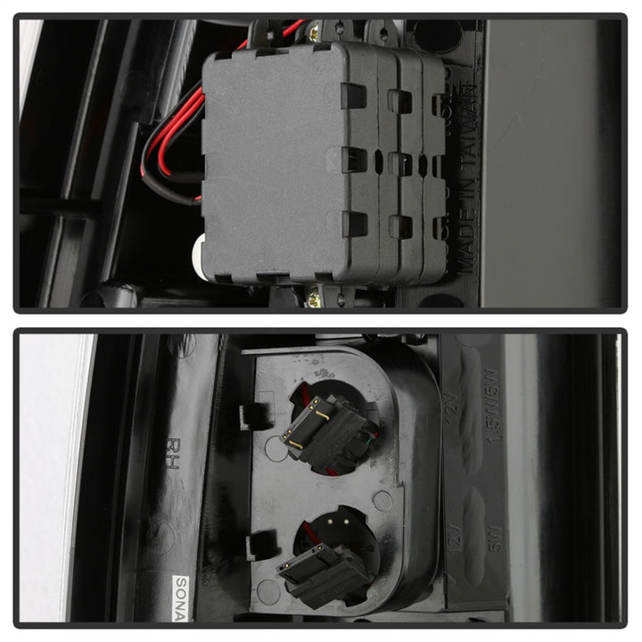 Spyder 03-06 Chevy Silverado - (Does Not Fit Stepside) LED Tail Lights - All Black ALT-YD-CS03V2-LED - Bull Strap