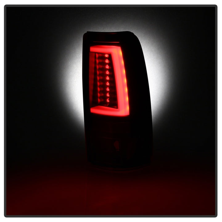 Spyder 03-06 Chevy Silverado - (Does Not Fit Stepside) LED Tail Lights - All Black ALT-YD-CS03V2-LED - Bull Strap
