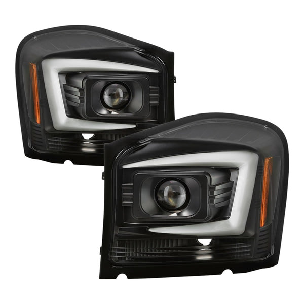 Spyder 04-06 Dodge Durango Projector Headlights - Black PRO-YD-DDU04-LB-BK - Bull Strap