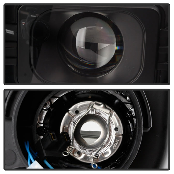Spyder 04-06 Dodge Durango Projector Headlights - Black PRO-YD-DDU04-LB-BK - Bull Strap