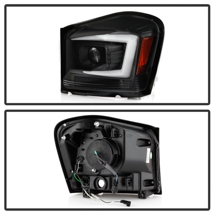 Spyder 04-06 Dodge Durango Projector Headlights - Black PRO-YD-DDU04-LB-BK - Bull Strap