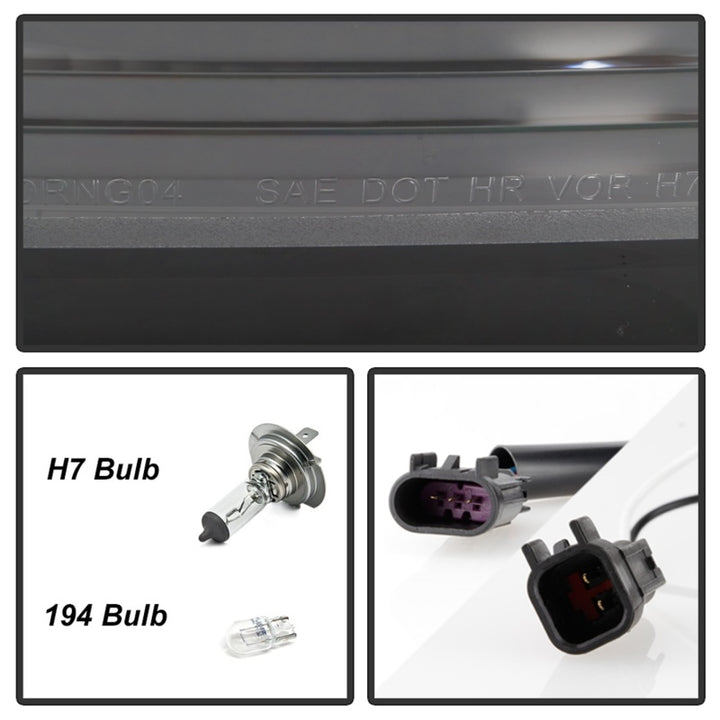 Spyder 04-06 Dodge Durango Projector Headlights - Black PRO-YD-DDU04-LB-BK - Bull Strap