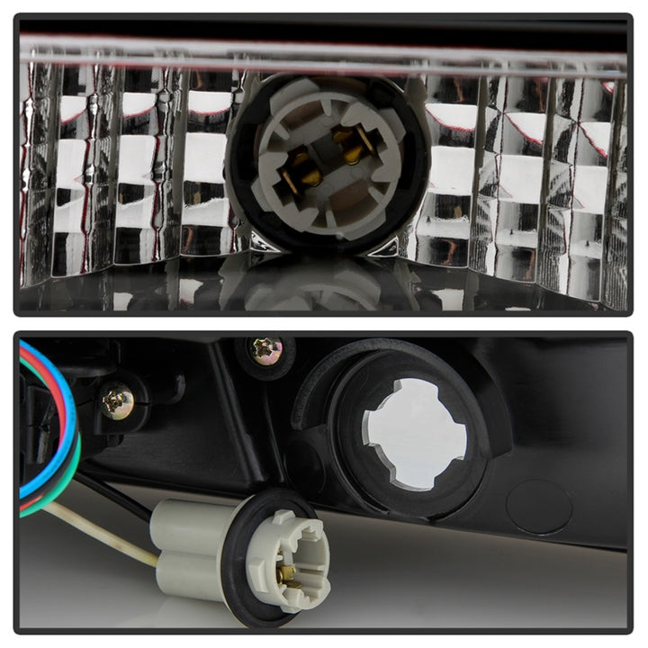 Spyder 05-09 Ford Mustang (Red Light Bar) LED Tail Lights - Black ALT-YD-FM05V3-RBLED-BK - Bull Strap
