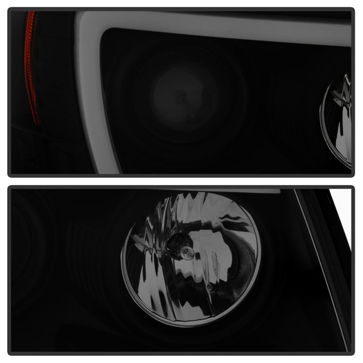 Spyder 05-11 Toyota Tacoma Ver 2 Proj Headlights - Light Bar DRL - Black Smoke PRO-YD-TT05V2-LB-BSM - Bull Strap