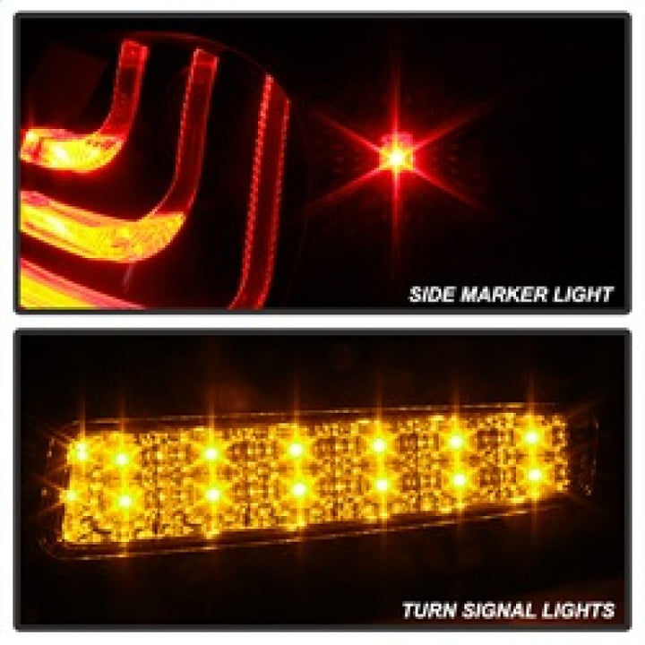 Spyder 07-11 Lexus GS 350 LED Tail Lights Black ALT-YD-LGS06-LED-BK - Bull Strap