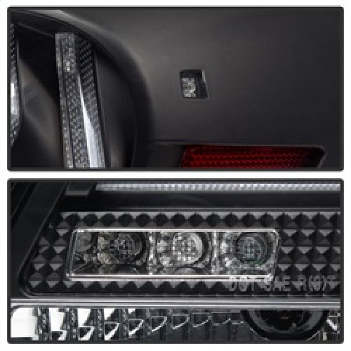 Spyder 07-11 Lexus GS 350 LED Tail Lights Black ALT-YD-LGS06-LED-BK - Bull Strap