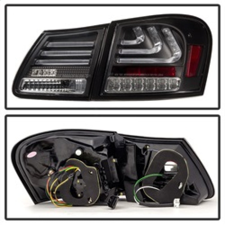 Spyder 07-11 Lexus GS 350 LED Tail Lights Black ALT-YD-LGS06-LED-BK - Bull Strap