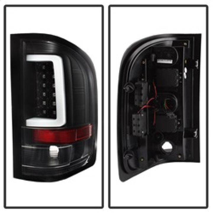 Spyder 07-13 Silverado (Will Not Work w/2010 921 Bulb) V3 LED Tail Lghts Blk ALT-YD-CS07V3-LBLED-BK - Bull Strap
