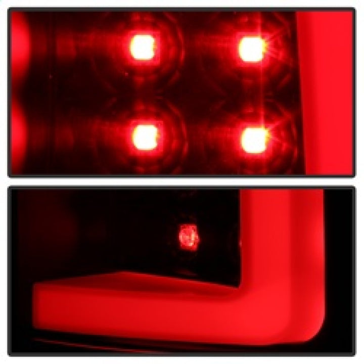 Spyder 07-13 Silverado (Will Not Work w/2010 921 Bulb) V3 LED Tail Lghts Blk ALT-YD-CS07V3-LBLED-BK - Bull Strap