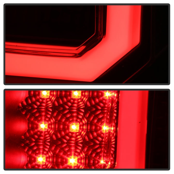 Spyder 07-13 Toyota Tundra V2 Light Bar LED Tail Lights - Black ALT-YD-TTU07V2-LB-BK - Bull Strap