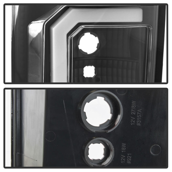 Spyder 07-13 Toyota Tundra V2 Light Bar LED Tail Lights - Black ALT-YD-TTU07V2-LB-BK - Bull Strap