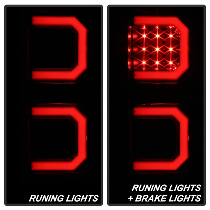 Spyder 07-13 Toyota Tundra V2 Light Bar LED Tail Lights - Smoke ALT-YD-TTU07V2-LB-BSM - Bull Strap