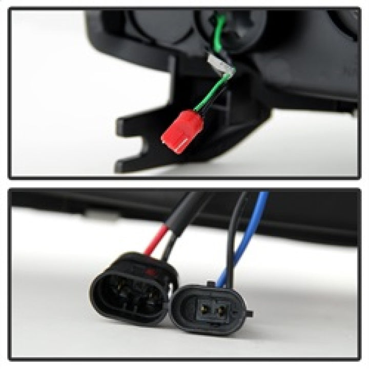 Spyder 07-14 Chevy Suburban/1500/2500/Tahoe V2 Projector Headlights Blk PRO-YD-CSUB07V2-DRL-BK - Bull Strap