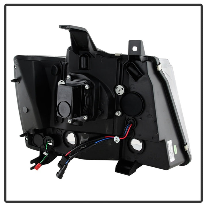 Spyder 07-14 Chevy Suburban/1500/2500/Tahoe V2 Projector Headlights Blk PRO-YD-CSUB07V2-DRL-BK - Bull Strap