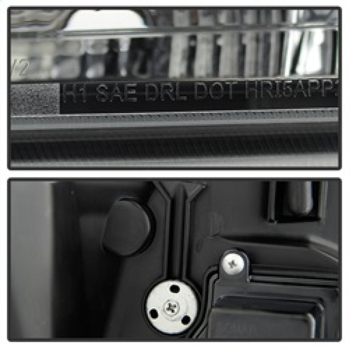 Spyder 07-14 Chevy Suburban/1500/2500/Tahoe V2 Projector Headlights Blk PRO-YD-CSUB07V2-DRL-BK - Bull Strap