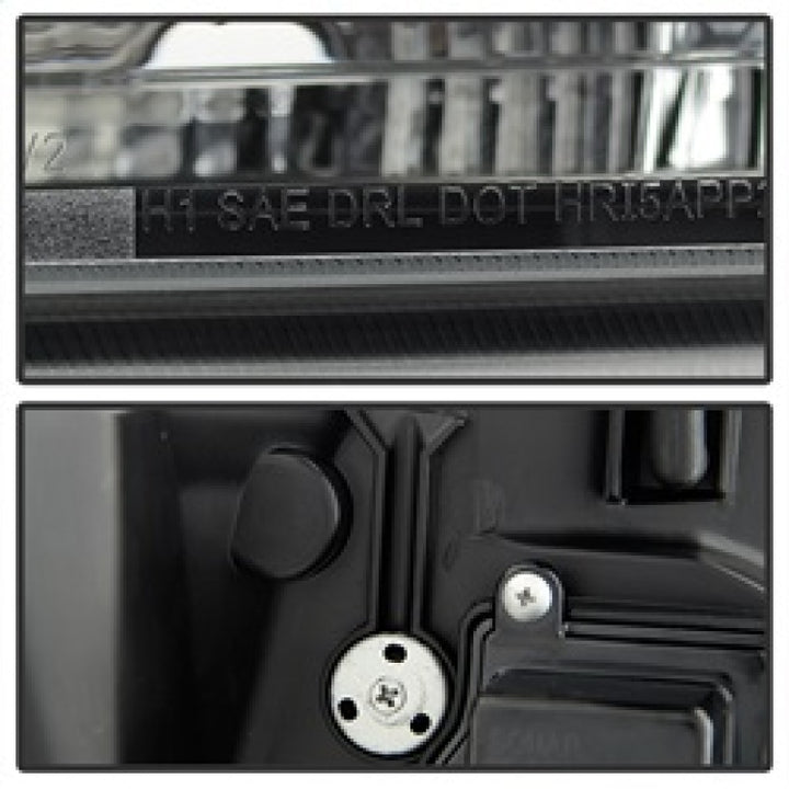 Spyder 07-14 Chevy Suburban/1500/2500/Tahoe V2 Projector Headlights Blk PRO-YD-CSUB07V2-DRL-BK - Bull Strap