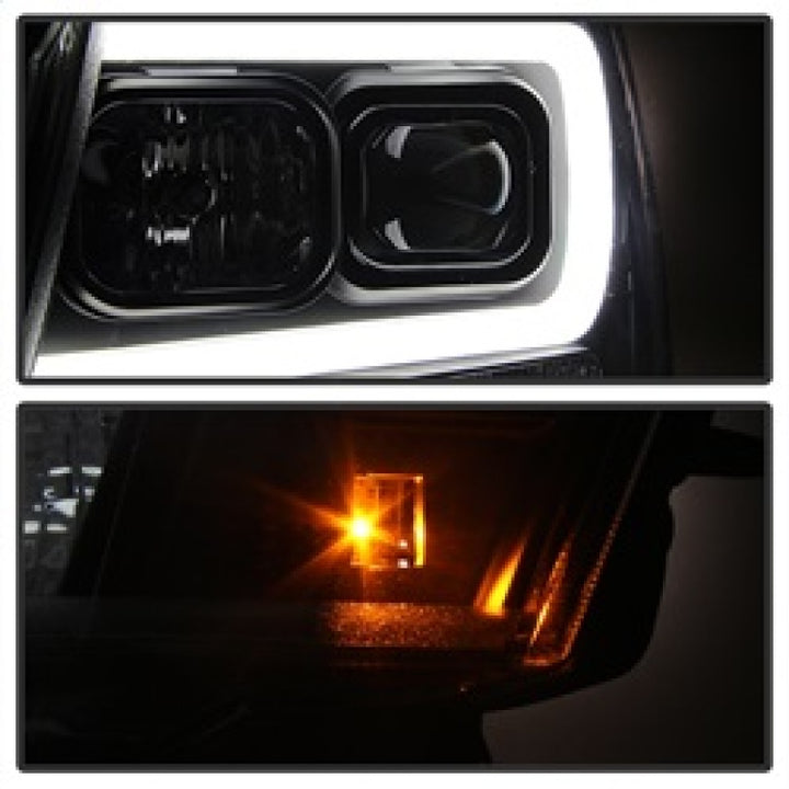 Spyder 07-14 Chevy Suburban/1500/2500/Tahoe V2 Projector Headlights Blk PRO-YD-CSUB07V2-DRL-BK - Bull Strap