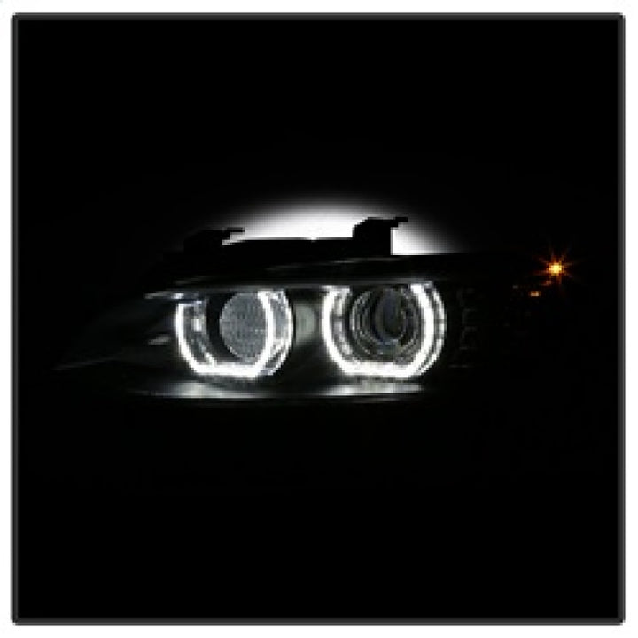 Spyder 08-10 BMW F92 3 Series Projector Headlights - LED DRL - Black (PRO-YD-BMWE9208-DRL-BK) - Bull Strap