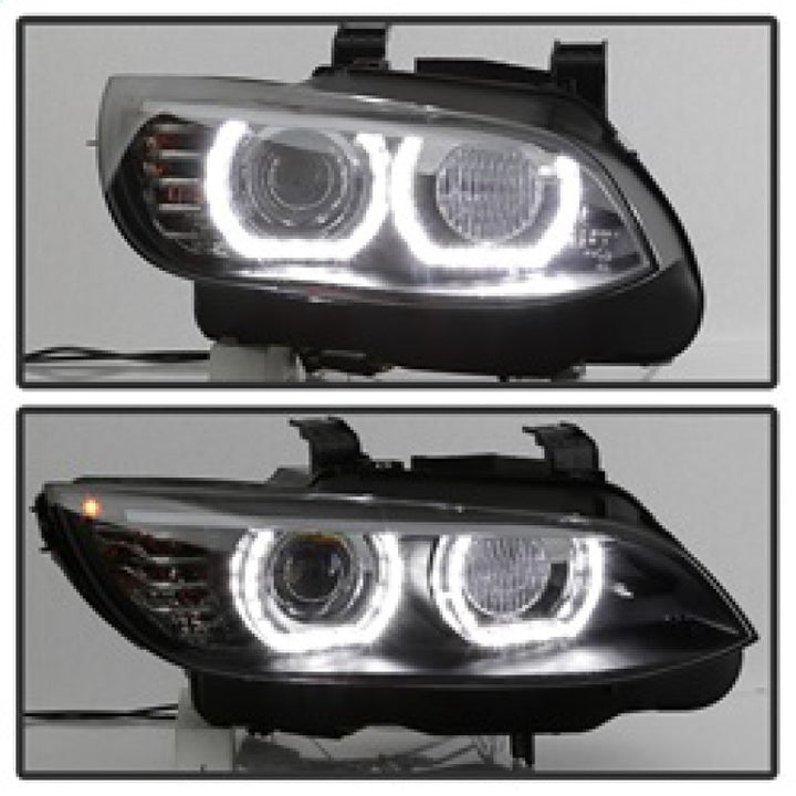 Spyder 08-10 BMW F92 3 Series Projector Headlights - LED DRL - Black (PRO-YD-BMWE9208-DRL-BK) - Bull Strap