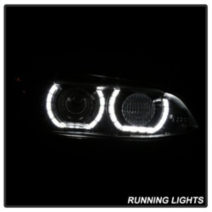 Spyder 08-10 BMW F92 3 Series Projector Headlights - LED DRL - Black (PRO-YD-BMWE9208-DRL-BK) - Bull Strap