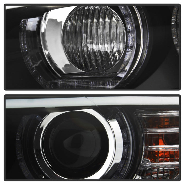 Spyder 08-10 BMW F92 3 Series Projector Headlights - LED DRL - Black (PRO-YD-BMWE9208-DRL-BK) - Bull Strap