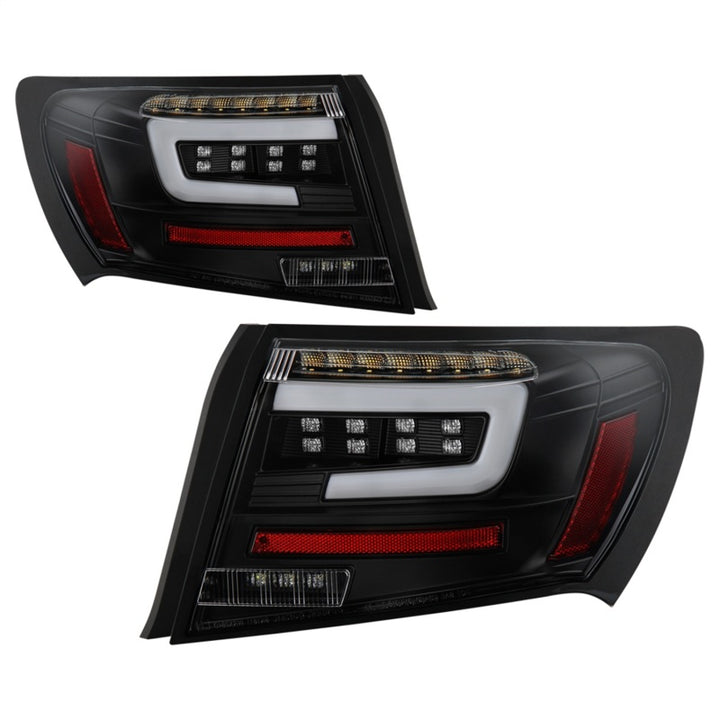 Spyder 08-11 Subaru Impreza WRX 4DR LED Tail Lights - Black ALT-YD-SI084D-LED-BK - Bull Strap
