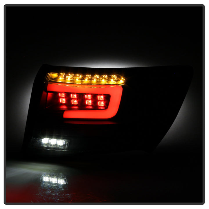 Spyder 08-11 Subaru Impreza WRX 4DR LED Tail Lights - Black ALT-YD-SI084D-LED-BK - Bull Strap