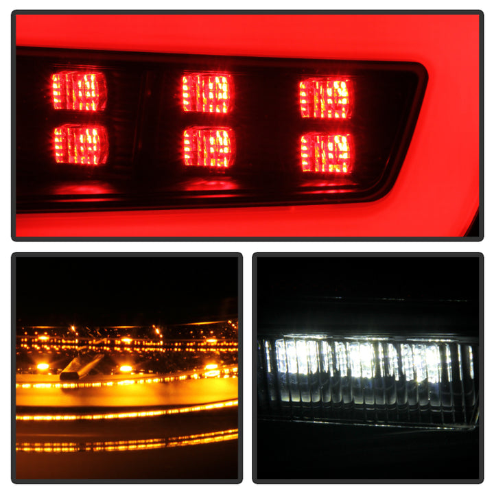 Spyder 08-11 Subaru Impreza WRX 4DR LED Tail Lights - Black ALT-YD-SI084D-LED-BK - Bull Strap