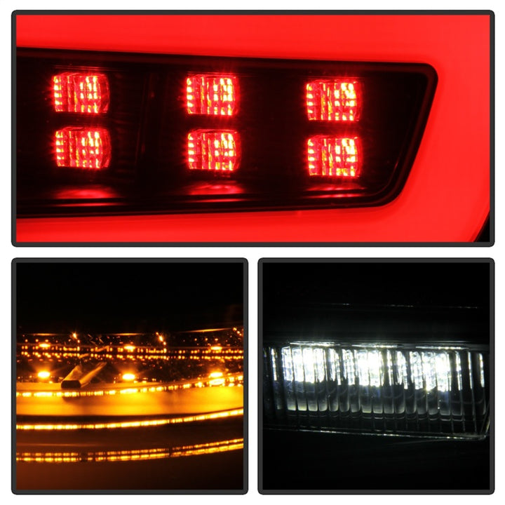 Spyder 08-11 Subaru Impreza WRX 4DR LED Tail Lights - Black ALT-YD-SI084D-LED-BK - Bull Strap