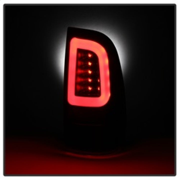 Spyder 08-16 Ford Super Duty F-250 V3 Light Bar LED Tail Lights - Black (ALT-YD-FS07V3-LBLED-BK) - Bull Strap