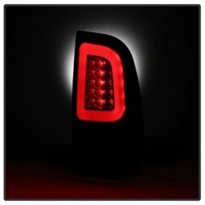 Spyder 08-16 Ford Super Duty F-250 V3 Light Bar LED Tail Lights - Blk Smoke ALT-YD-FS07V3-LBLED-BSM - Bull Strap