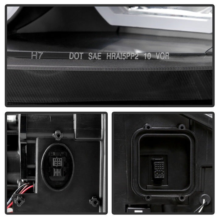 Spyder 09-12 BMW E90 3-Series 4DR HID w/ AFS Only - LED Turn - Black - PRO-YD-BMWE9009-AFSHID-BK - Bull Strap