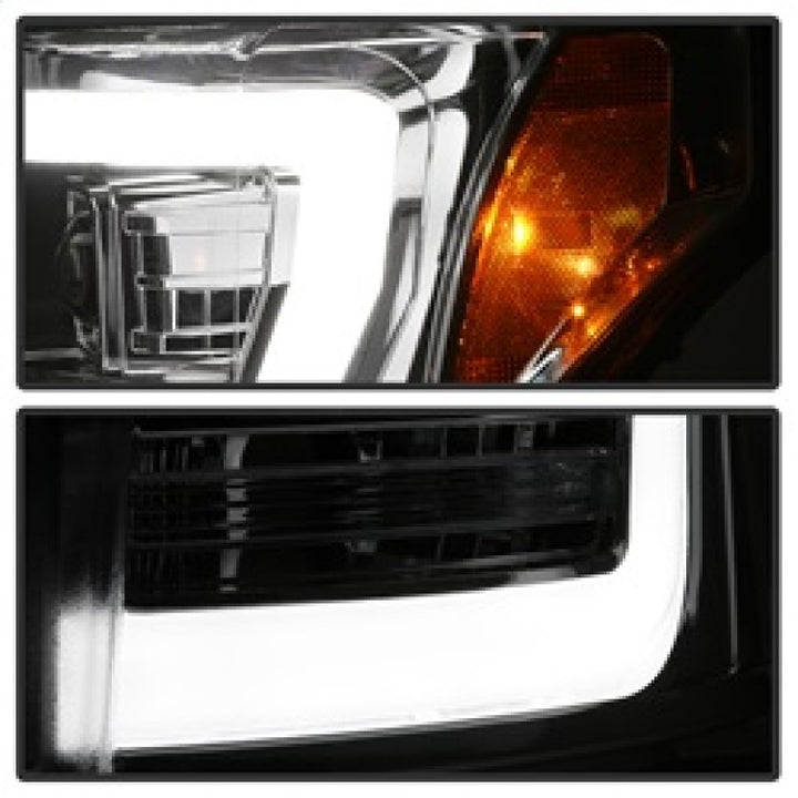 Spyder 11-16 Ford F-250/F-350 V2 Projector Headlights - Light Bar DRL - Chrome PRO-YD-FS11V2-LB-C - Bull Strap