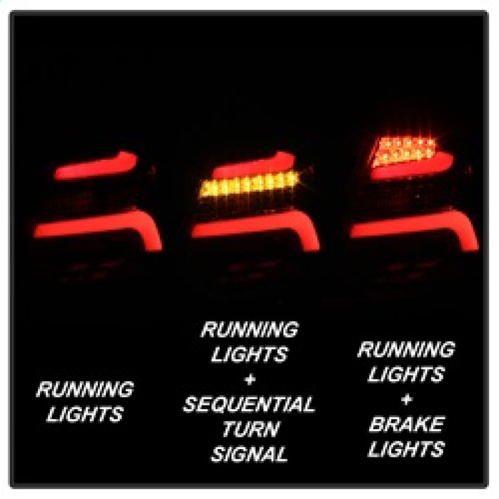 Spyder 12-14 Ford Focus 5DR LED Tail Lights - Black (ALT-YD-FF12-LED-BK) - Bull Strap