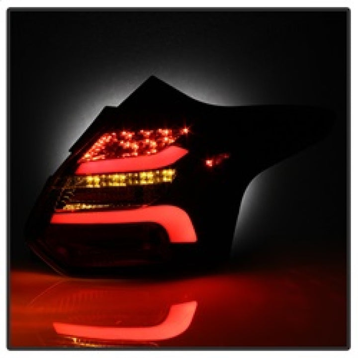 Spyder 12-14 Ford Focus 5DR LED Tail Lights - Black (ALT-YD-FF12-LED-BK) - Bull Strap