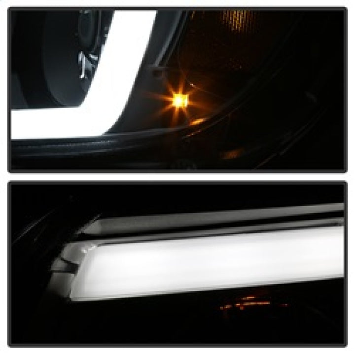 Spyder 15-17 Chevy Colorado Projector Headlights - Light Bar LED - Black (PRO-YD-CCO15-LBDRL-BK) - Bull Strap